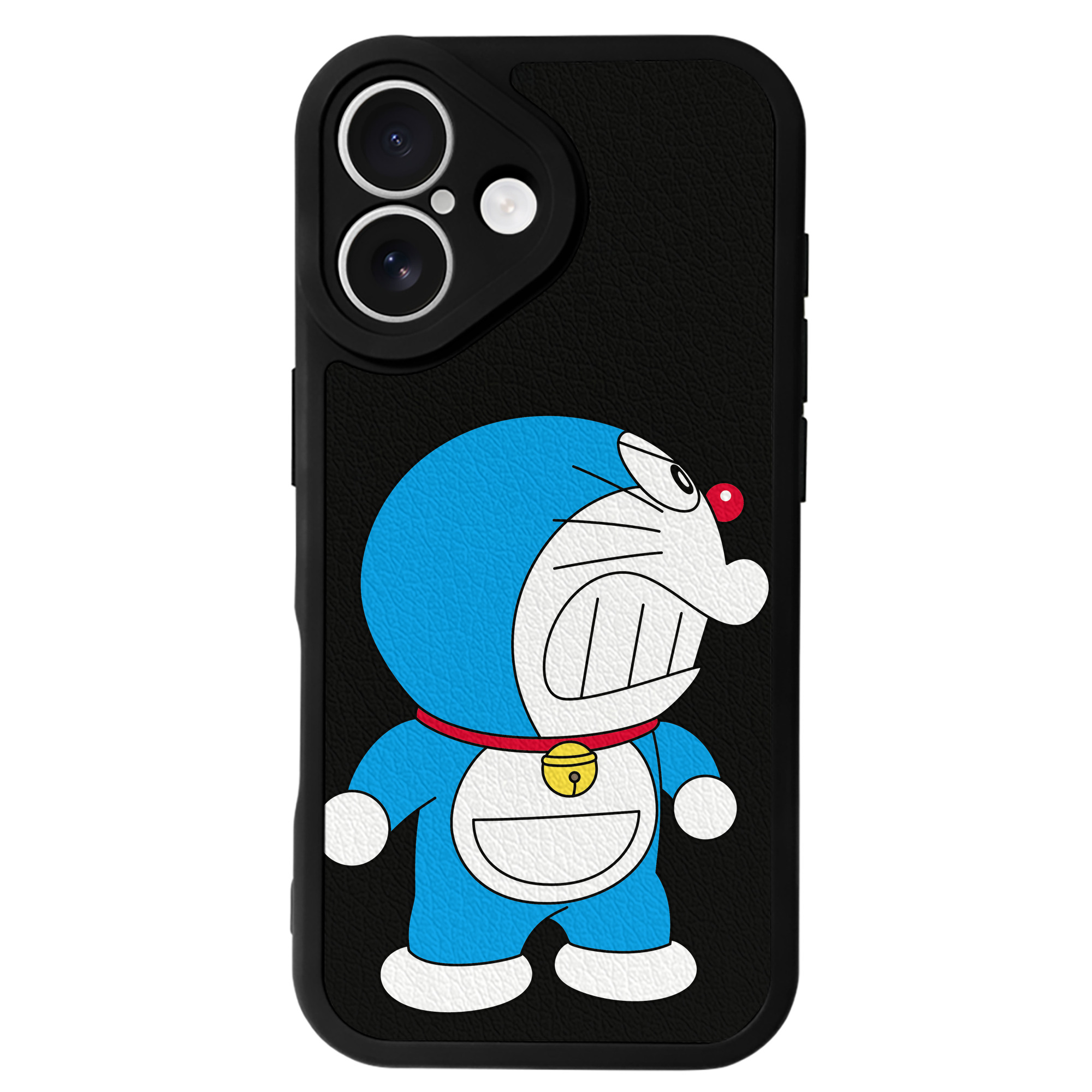 （画像用） ドラえもん Doraemon 【iPhone 16シリーズ対応】シリコンスマホケース（レザー調） 材質：シリコン